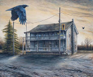 Vanishing Point Photo - Egg Tempera